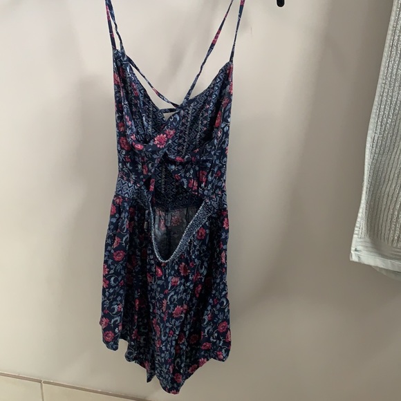 Blue patterned romper - Picture 2 of 2